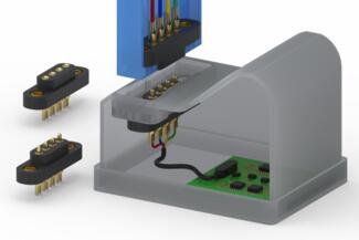 4 mm Pitch rugged, solder-cup spring-loaded connector